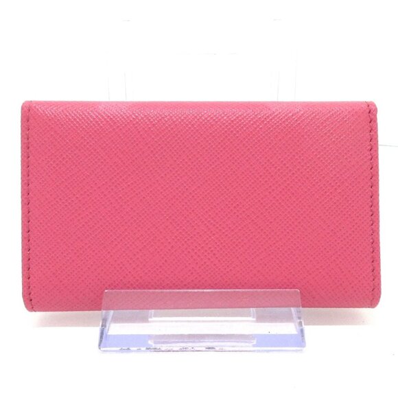 PRADA Pink Saffiano Leather Key Case 174-081025 - Picture 2 of 10